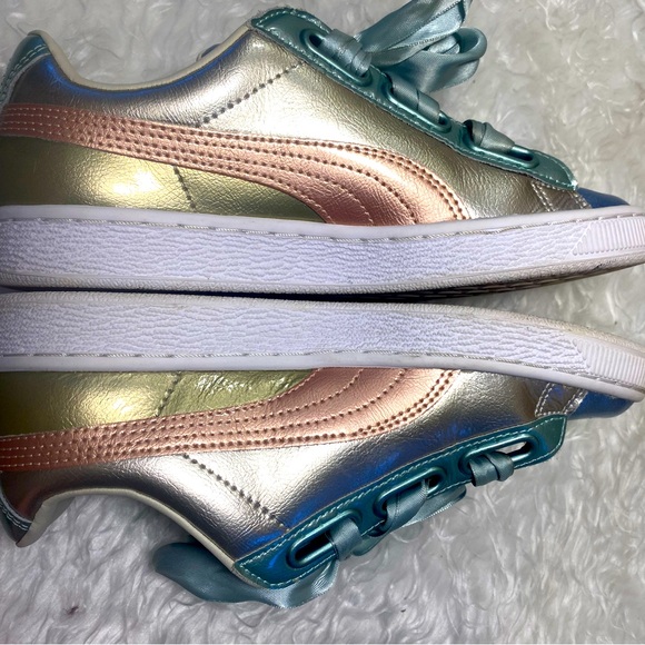 PUMA metallic sneakers with satin laces - Picture 4 of 8